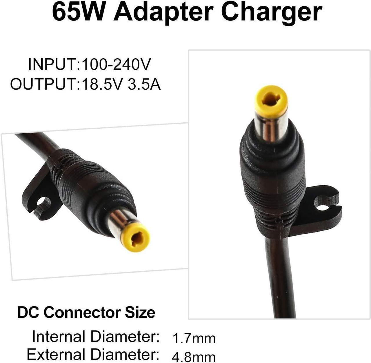 Alt view image 2 of 7 - Jeestam 65W Laptop Charger Adapter Replace for HP Pavilion DV9000 DV1000 DV6000 DV6500 DV6700 DV2000 DV4000 DV5000 DV8000 DV9500 DM3 Compaq Presario F700 C300 C500 C700 A900 Power Cord