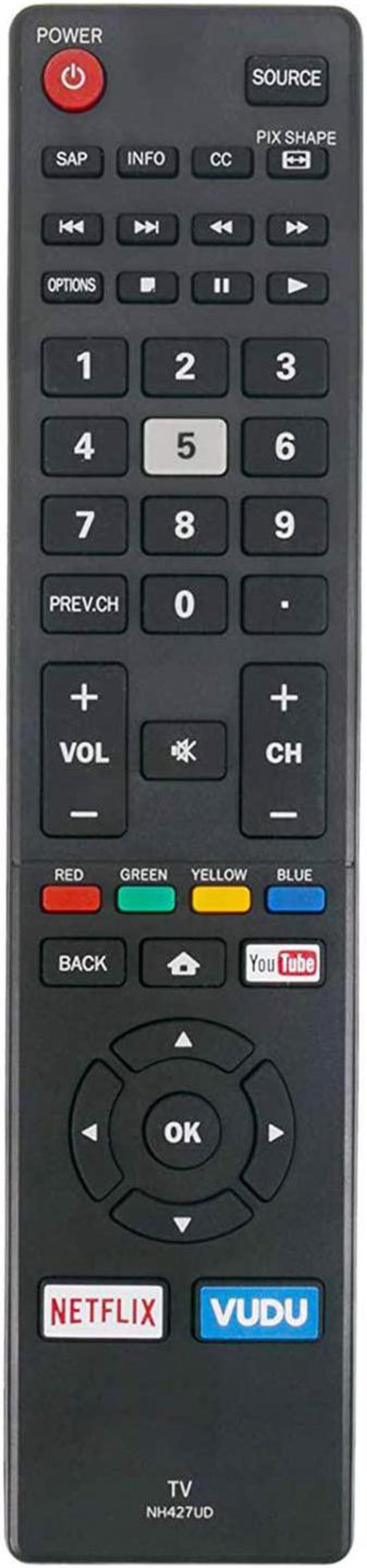 Main image of New NH427UD Remote Control Compatible with Sanyo LED LCD TV FW50C36F FW50C36F-B FW50C36FB FW65C78F FW55C78F FW50C78F FW55C87F FW50C87F FW55C46F FW43C46F FW55C46F-B FW55C46FB FW43C46F-B FW43C46FB