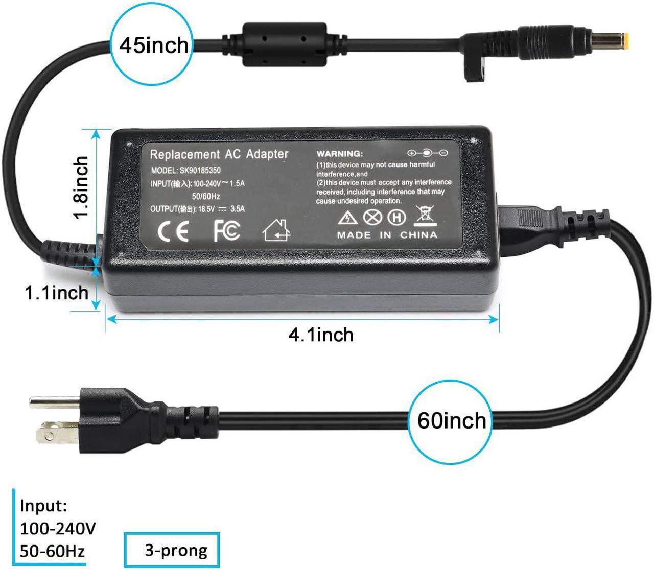 Alt view image 5 of 7 - Jeestam 65W Laptop Charger Adapter Replace for HP Pavilion DV9000 DV1000 DV6000 DV6500 DV6700 DV2000 DV4000 DV5000 DV8000 DV9500 DM3 Compaq Presario F700 C300 C500 C700 A900 Power Cord