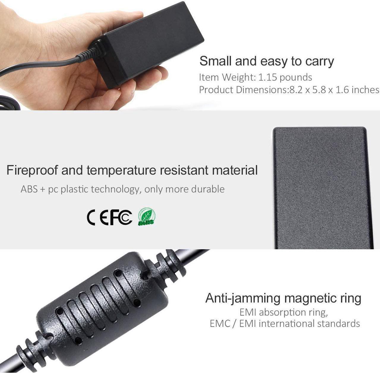 Alt view image 4 of 7 - 120W 19.5V 6.15A Laptop Adapter Charger Replace for HP Envy DV6 DV4 DV7 DV6-7300 DV4-5300 DV7-7000 DV7-7300 HP EliteBook 8460W 8560W ADP-120MH Power Supply Cord