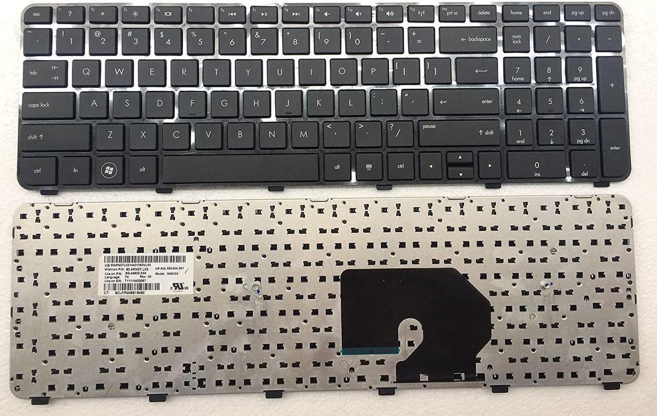 New keyboard for HP Pavilion DV7-6100 DV7-6000 DV7-6200 DV7t-6C00 DV7-6C DV7t-6000 DV7-6C95DX DV7-6B US 904RN07L1N143020C3VMB AENK5U034384A 60945-257 Black frame DV7-6000