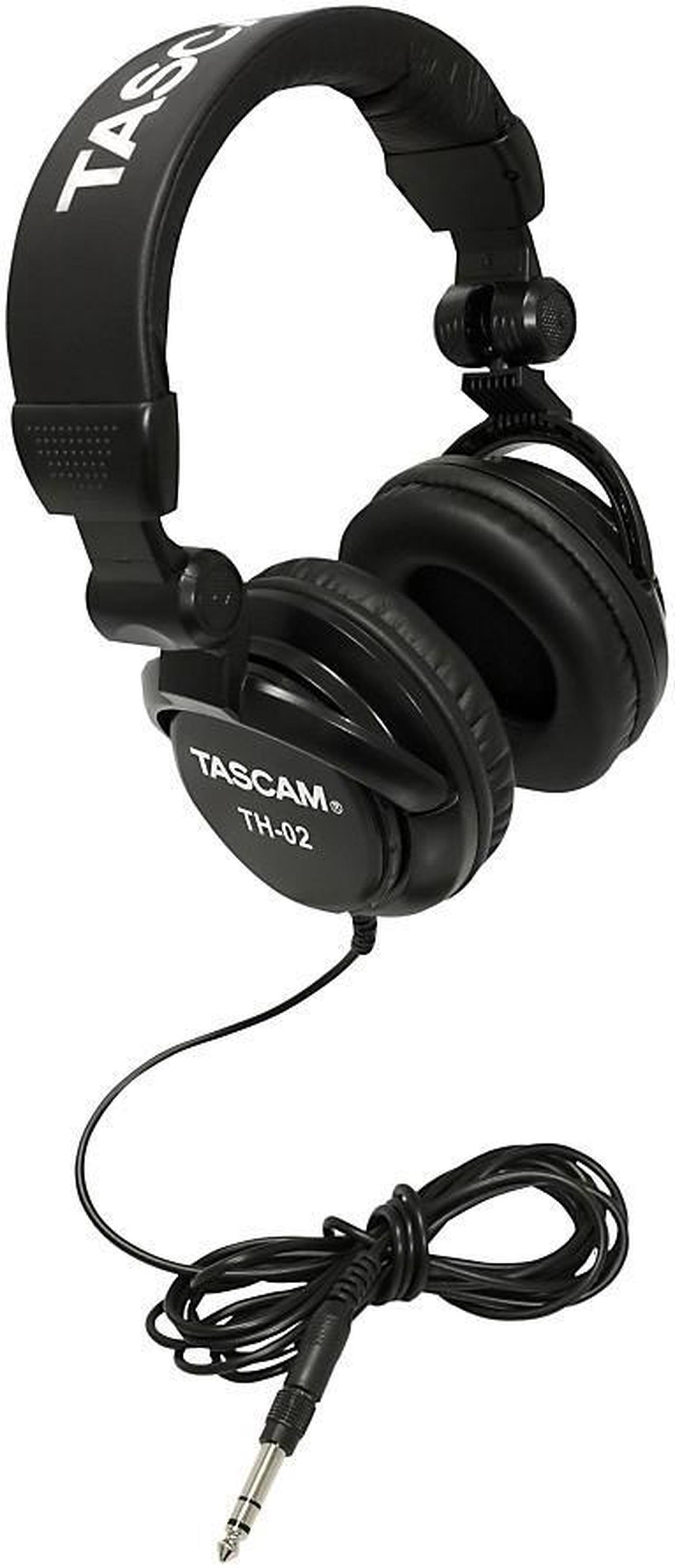 Alt view image 19 of 20 - TASCAM TH-02 Recording Studio Headphones Black