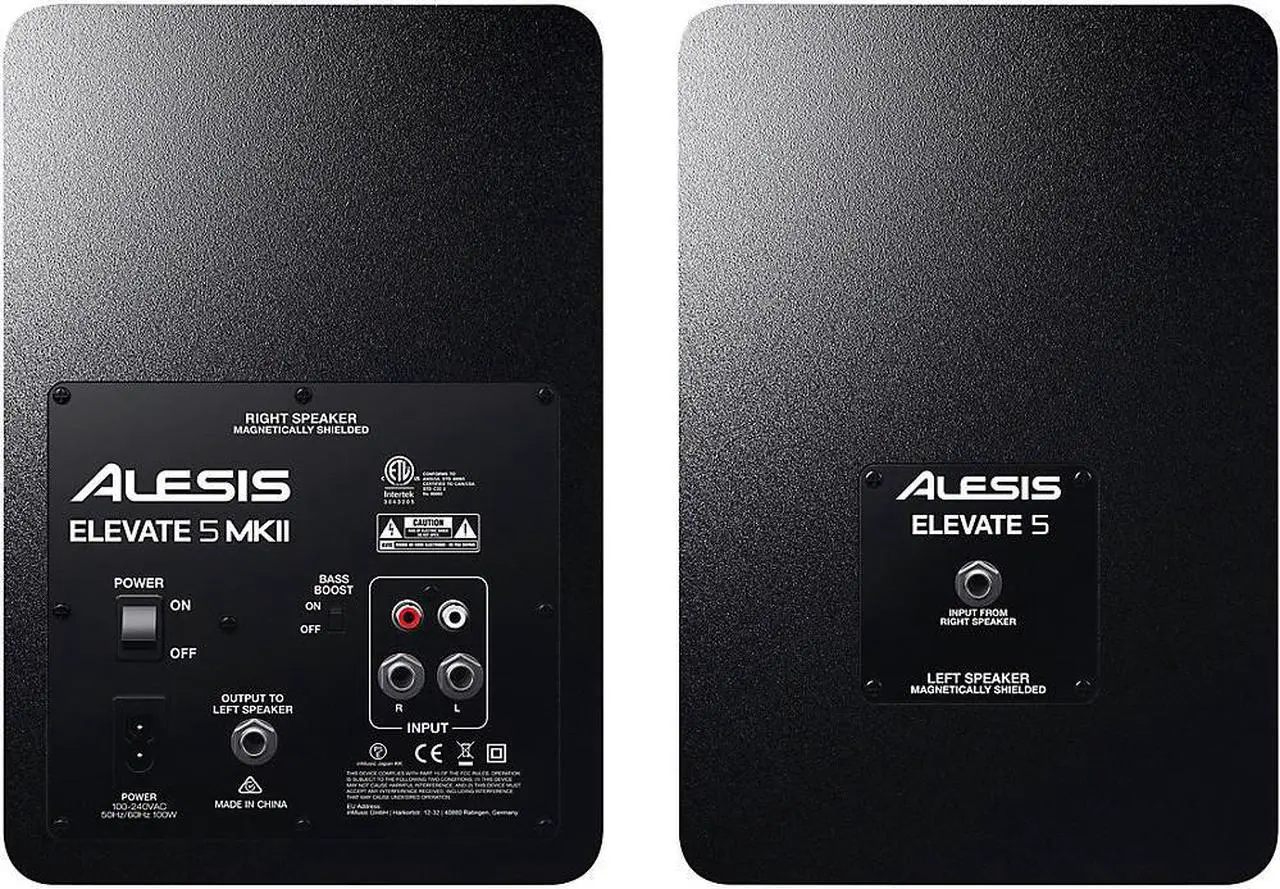 Alt view image 2 of 6 - Alesis Elevate 5 MKII 5" Powered Studio Monitors (Pair)