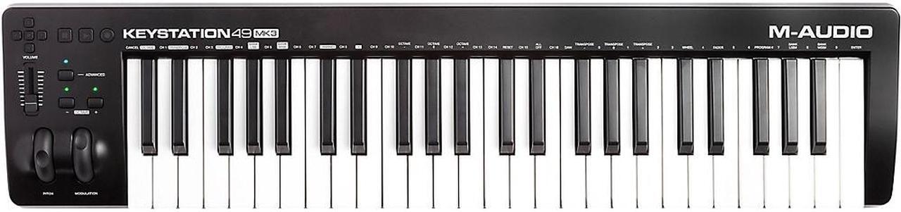 Alt view image 2 of 7 - M-Audio Keystation 49 MK3 MIDI Controller
