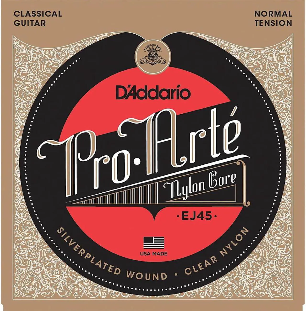 Main image of 1set-D'Addario EJ45 Pro-Arte Classical Guitar Strings Normal Clear Nylon