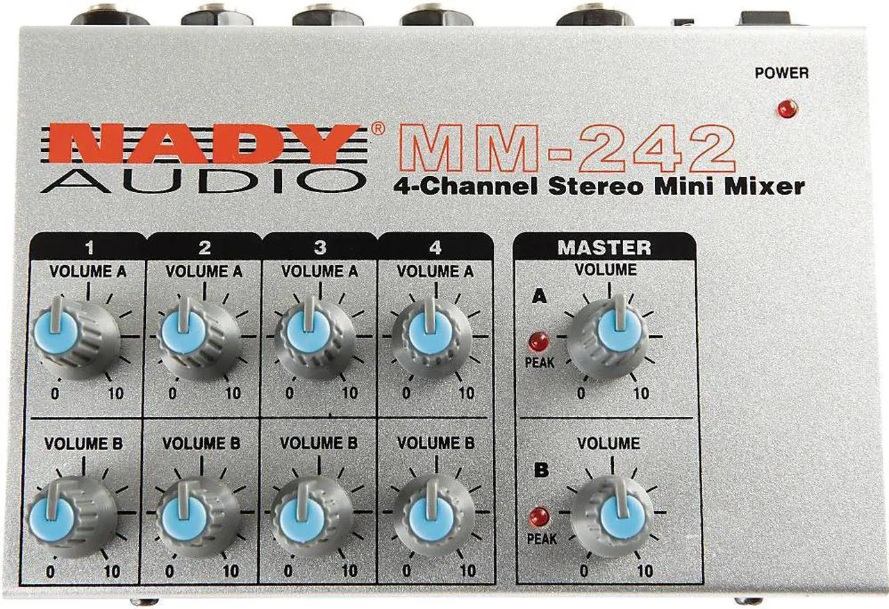 Alt view image 14 of 16 - Nady MM-242 4-Channel Mini Mixer