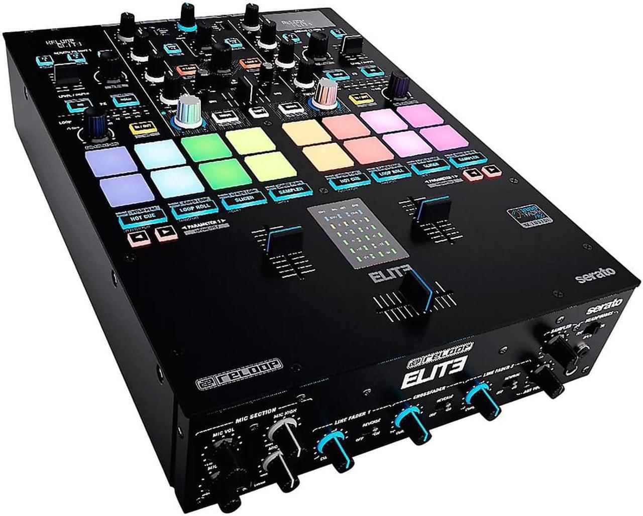 Alt view image 10 of 11 - Reloop ELITE 2-Channel DVS Battle Mixer for Serato DJ Pro