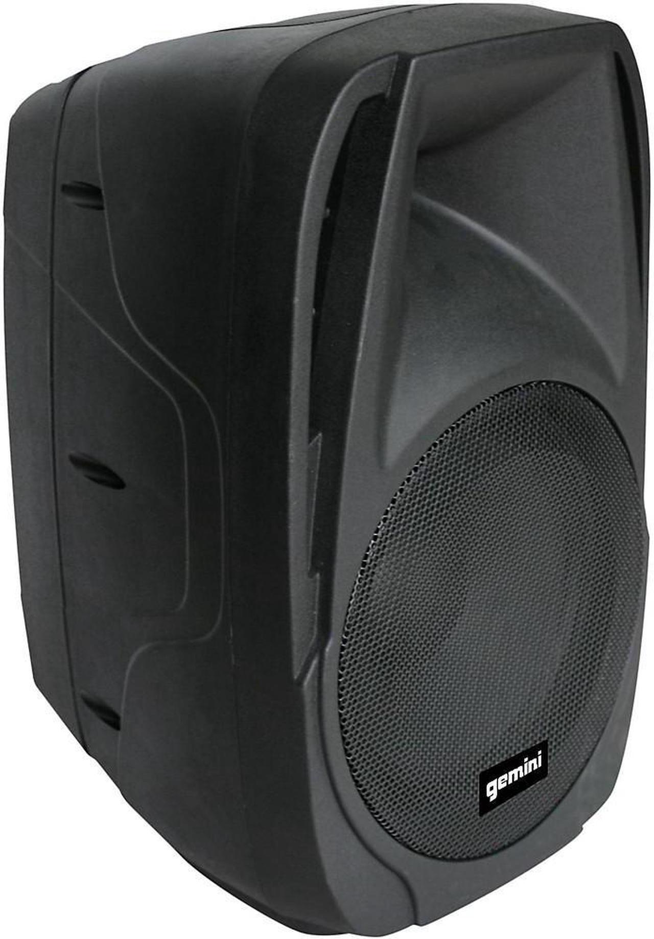 Alt view image 10 of 14 - Gemini ES-210MXBLU Portable 10 Inch Passive Powered PA Speaker System w/ Mic