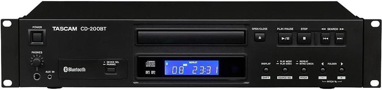 Alt view image 7 of 15 - TASCAM CD-200BT Professional 2U Rackmountable CD Player & Bluetooth Receiver