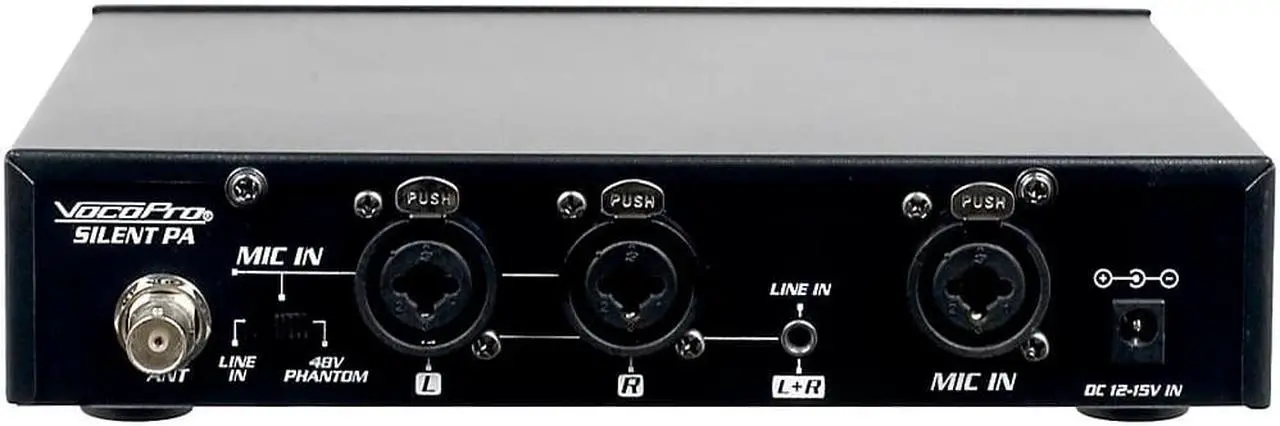 Alt view image 4 of 14 - VocoPro SilentPA-PRACTICE 16CH UHF Wireless Audio Broadcast System (Stationary Transmitter with four bodypack receivers)