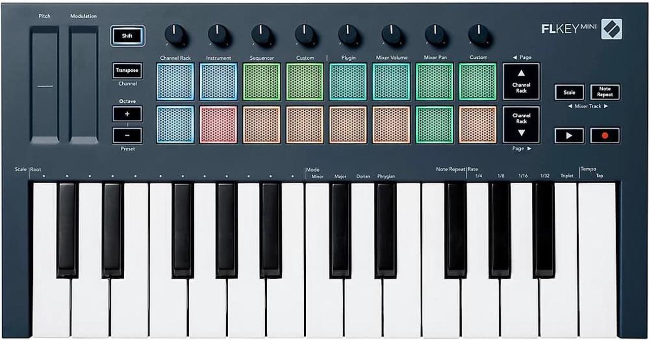 Alt view image 8 of 19 - Novation FLkey Mini USB MIDI Keyboard Controller for FL Studio (25-Mini Keys)