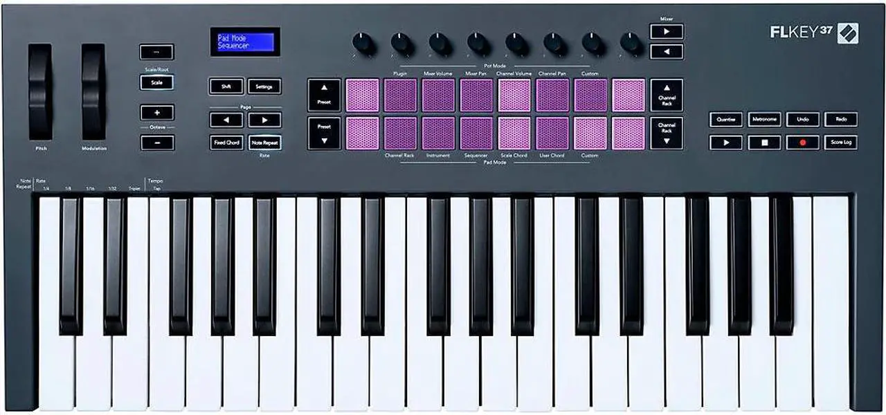 Alt view image 10 of 15 - Novation FLkey 37 USB MIDI Keyboard Controller for FL Studio (37-Key)