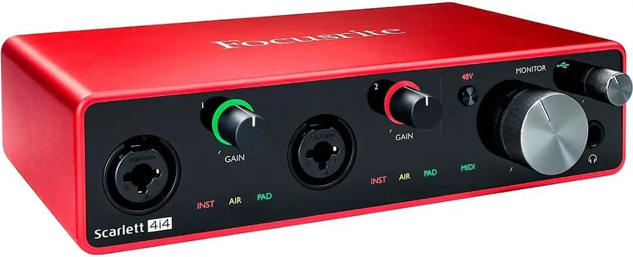 Alt view image 13 of 13 - Focusrite Scarlett 4i4 3rd Generation Audio Interface