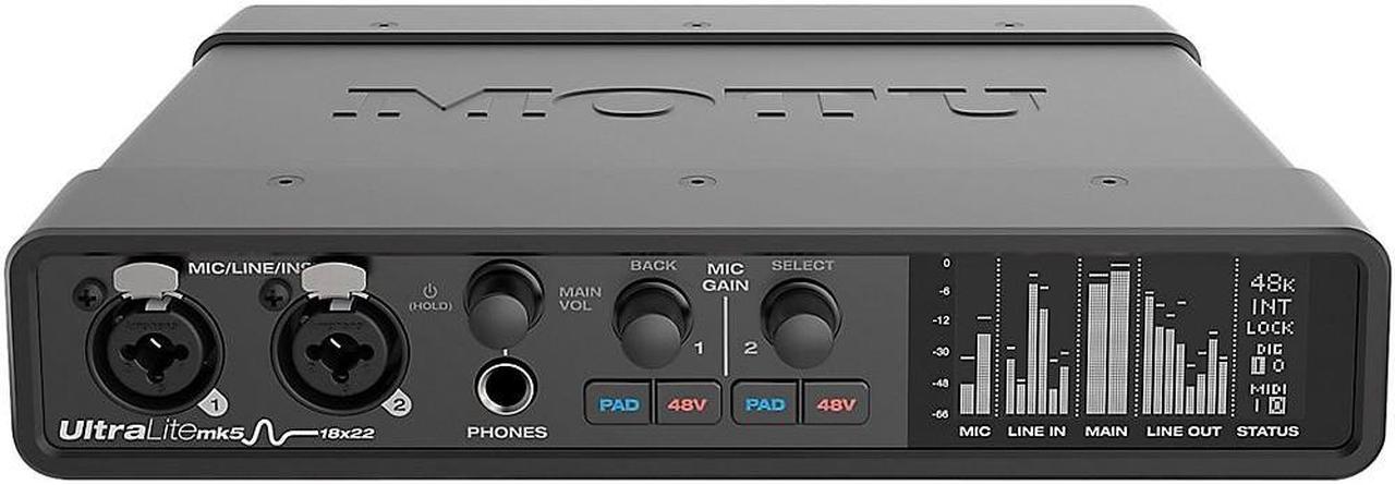 Alt view image 10 of 13 - Motu UltraLite-mk5 18x22 USB Audio Interface with DSP, Mixing and Effects