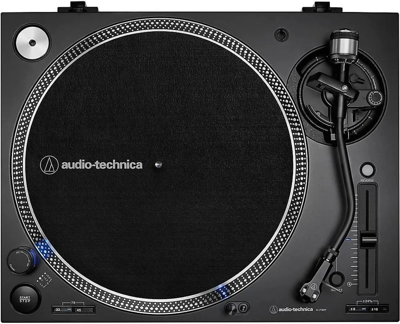 Alt view image 20 of 20 - AUDIO TECHNICA AT-LP140XP-BK DIRECT-DRIVE PRO DJ TURNTABLE