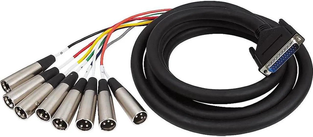 Alt view image 2 of 3 - Hosa DTM-803 Snake DB25A to XLR Male 3m