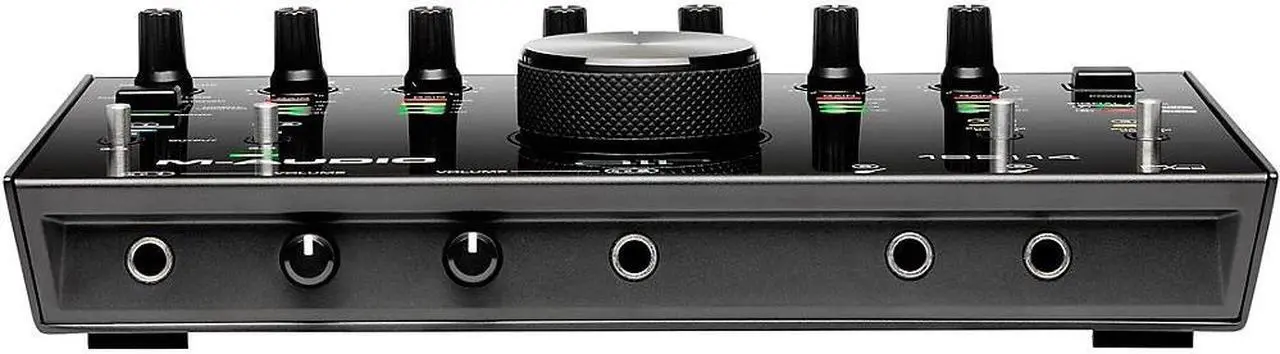 Alt view image 13 of 14 - M-Audio USB / USB-C compatible 8 in / 4 out Audio Interface / MIDI Interface: ProTools First / Ableton Live Lite / Eleven Lite/Avid Effects Collection/AIR Music Tech effects & software sound source in