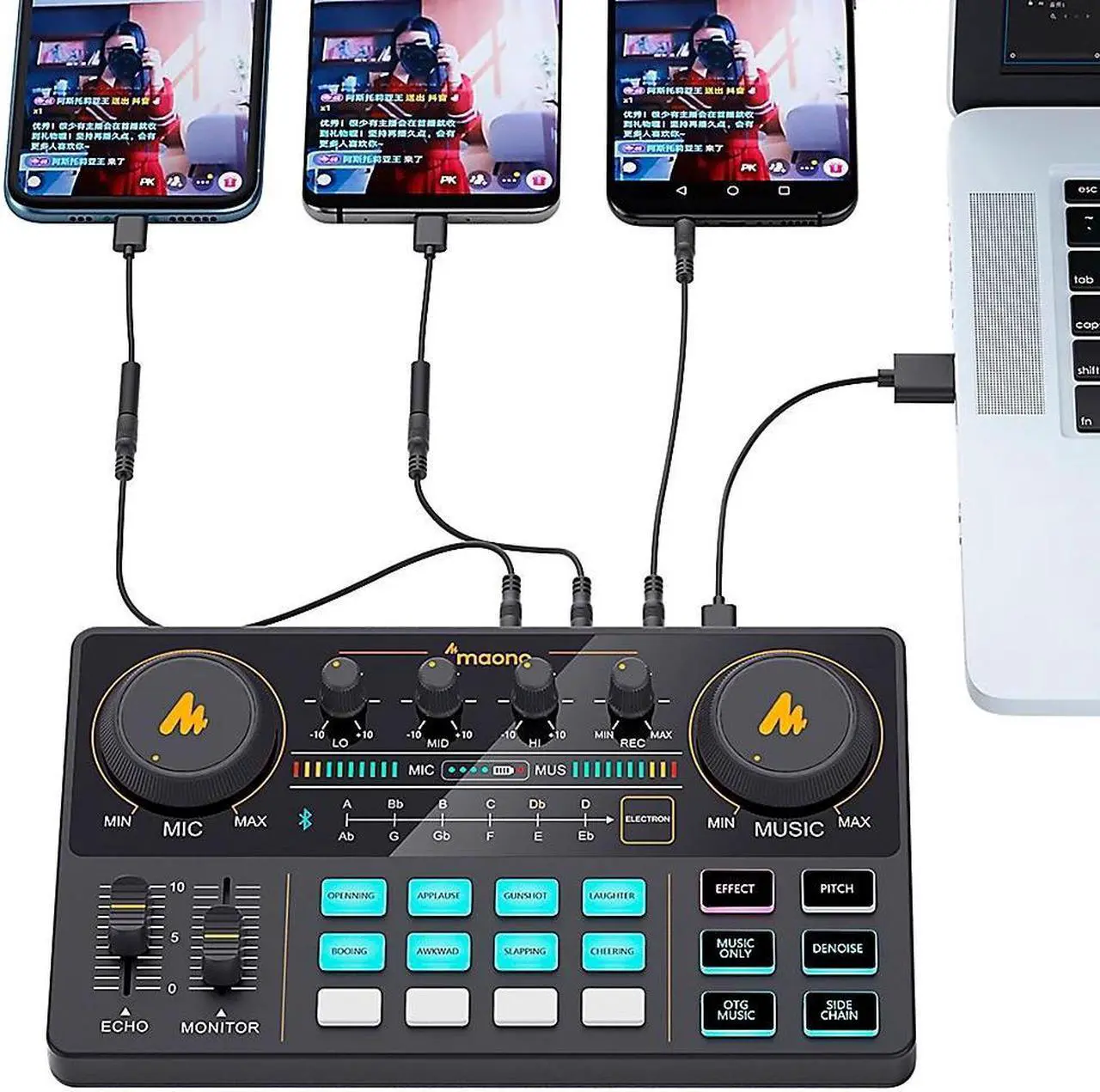 Alt view image 9 of 15 - Mackie DLZ Creator Adaptive Digital Mixer with Mix Agent Technology
