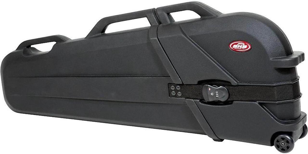 Alt view image 3 of 11 - SKB ATA Rated, Electric Bass Safe with Wheels (Hard Clamshell Design for Use with GigBag)
