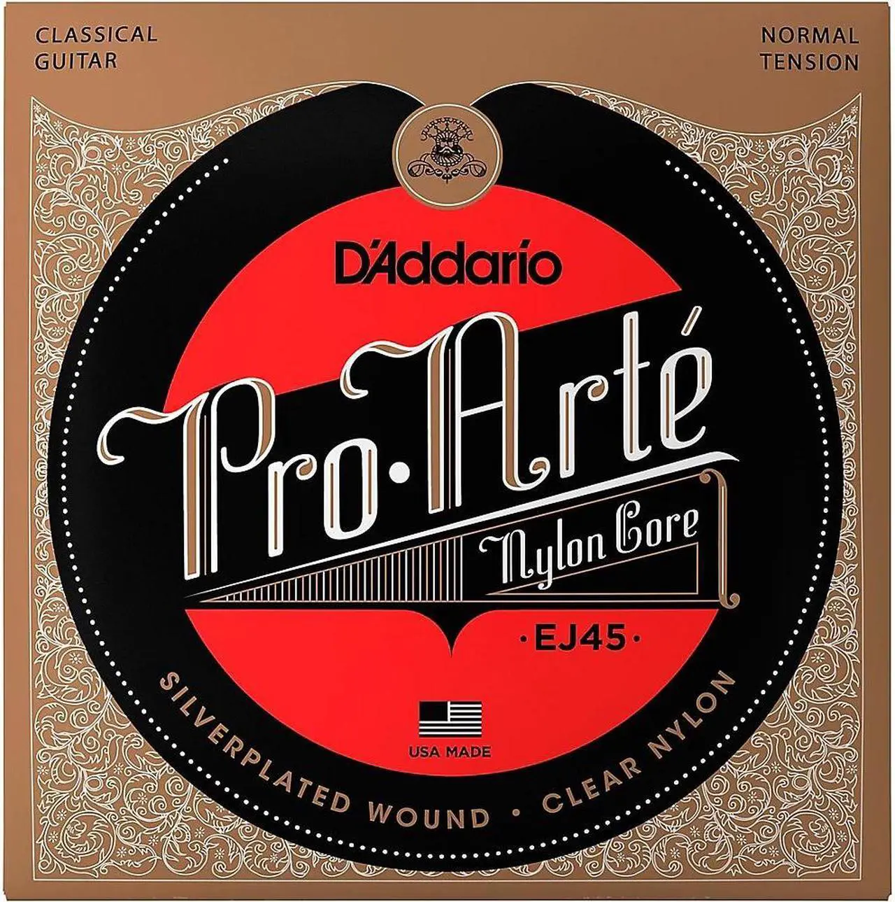 Alt view image 12 of 18 - 1set-D'Addario EJ45 Pro-Arte Classical Guitar Strings Normal Clear Nylon