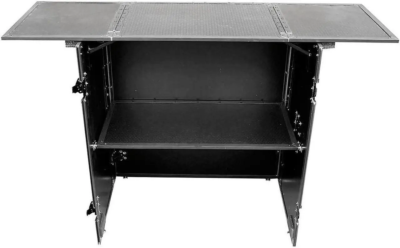 Alt view image 9 of 18 - prox transformer series fold away dj performance desk facade w/ wheels