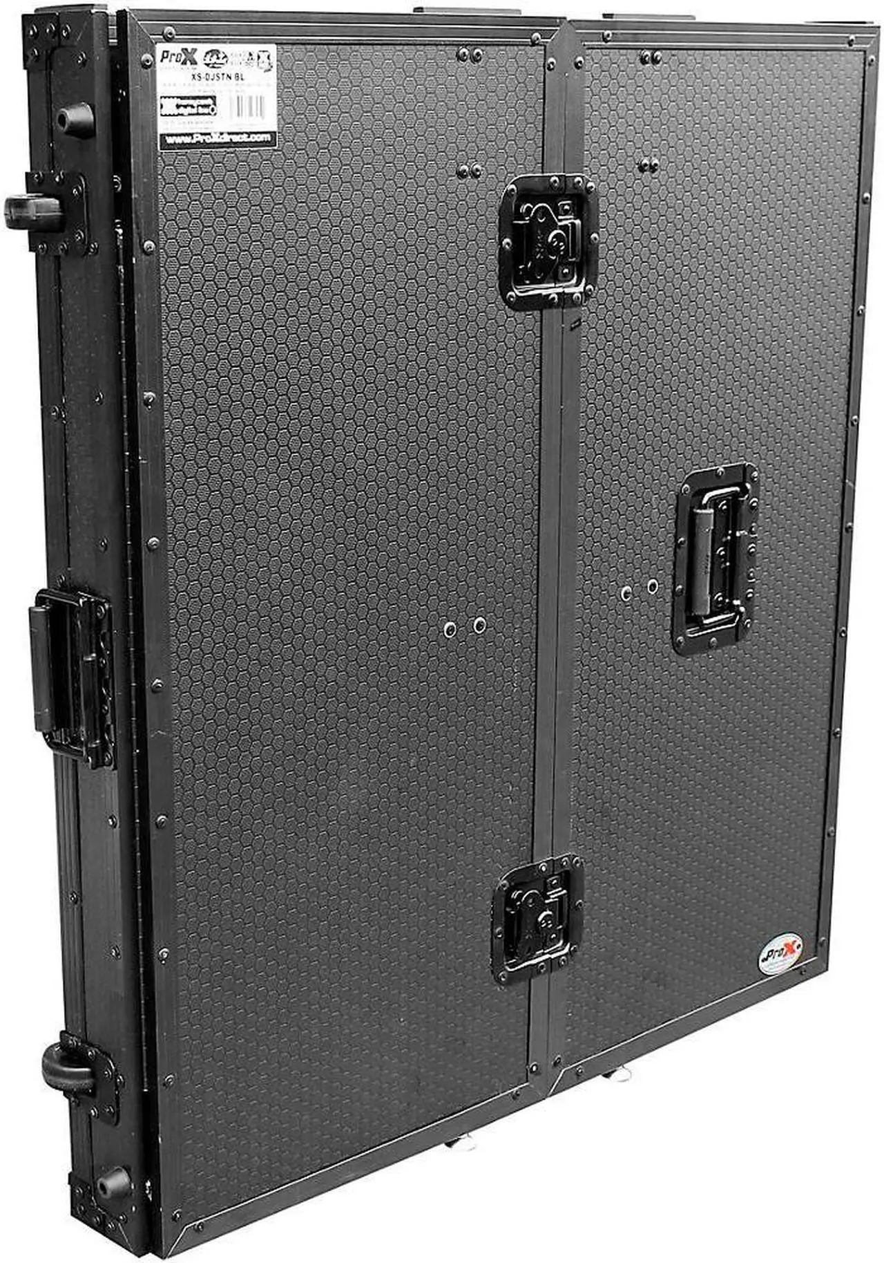 Alt view image 7 of 18 - prox transformer series fold away dj performance desk facade w/ wheels