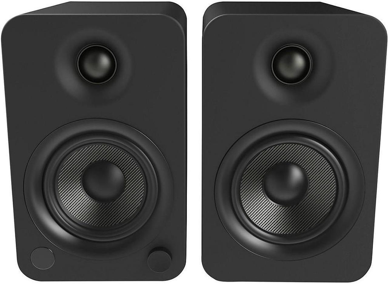 Kanto YU4 Powered Bookshelf Speakers with Built-In Bluetooth - Pair (Matte Black)