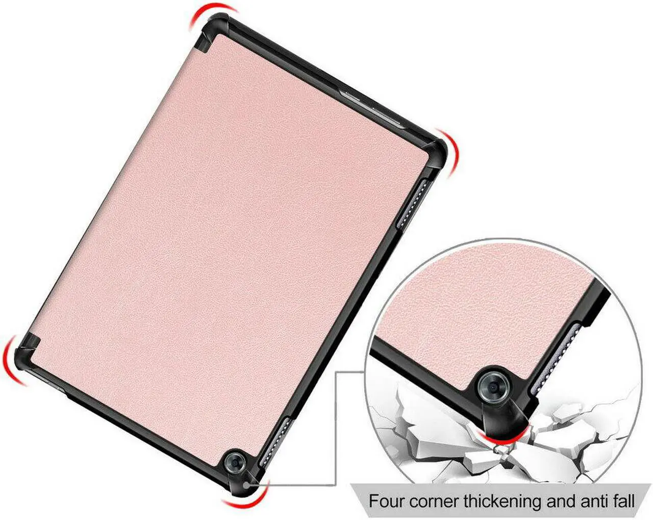 Alt view image 5 of 7 - Case for Huawei MediaPad M5 Lite 10 BAH2-W19 / L09 / W09 Ultra Slim PU Leather Smart Stand Cover for Media Pad M5 Lite 10.1 inch Case