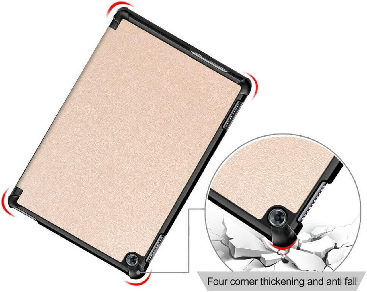 Alt view image 5 of 7 - Case for Huawei MediaPad M5 Lite 10 BAH2-W19 / L09 / W09 Ultra Slim PU Leather Smart Stand Cover for Media Pad M5 Lite 10.1 inch Case
