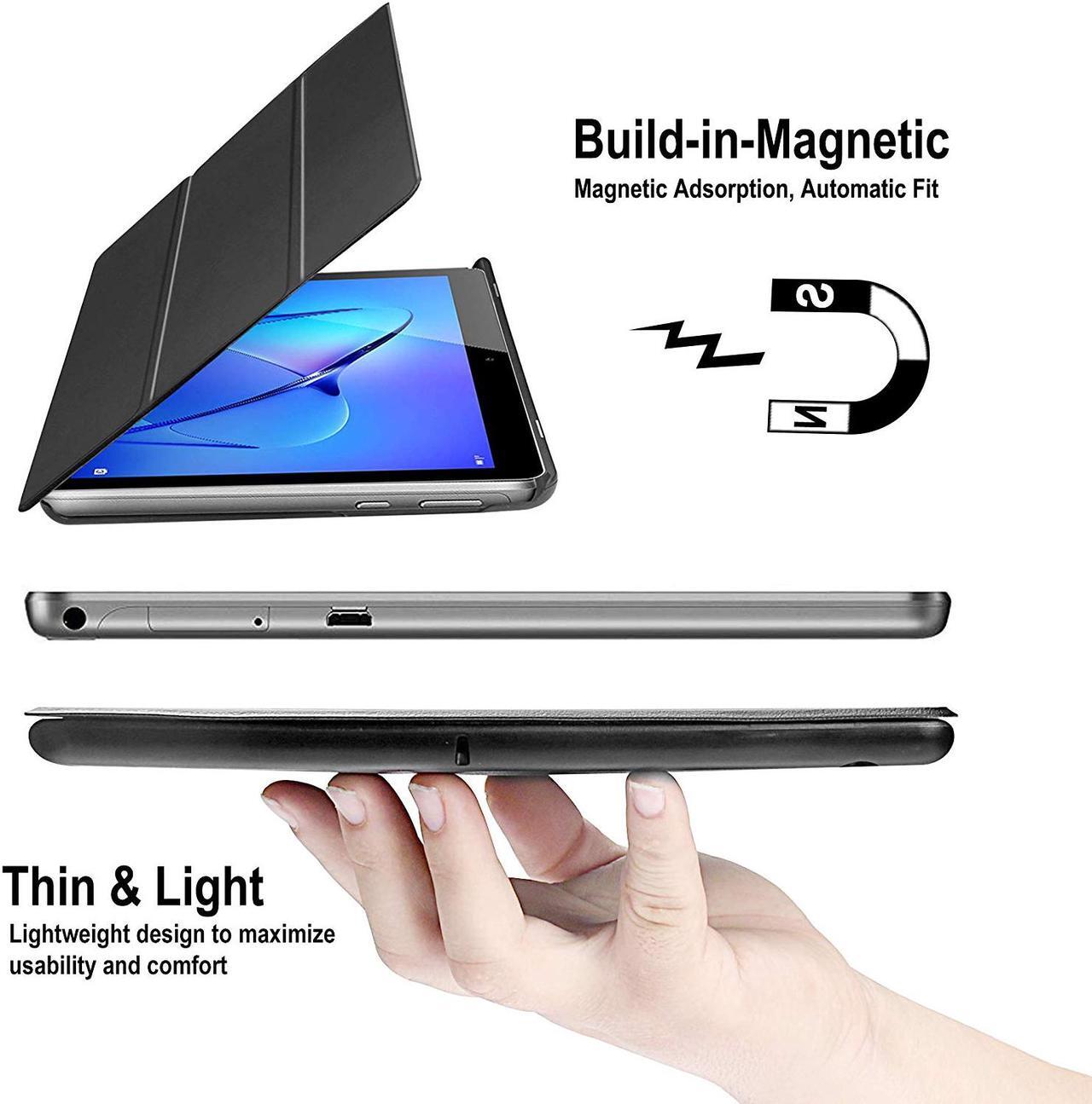Alt view image 2 of 2 - Huawei MediaPad T3 10.0 Case Slim & Lightweight PU Leather Cover with Magnetic Bracket Designed for Huawei MediaPad T3 10.0 inch Tablet