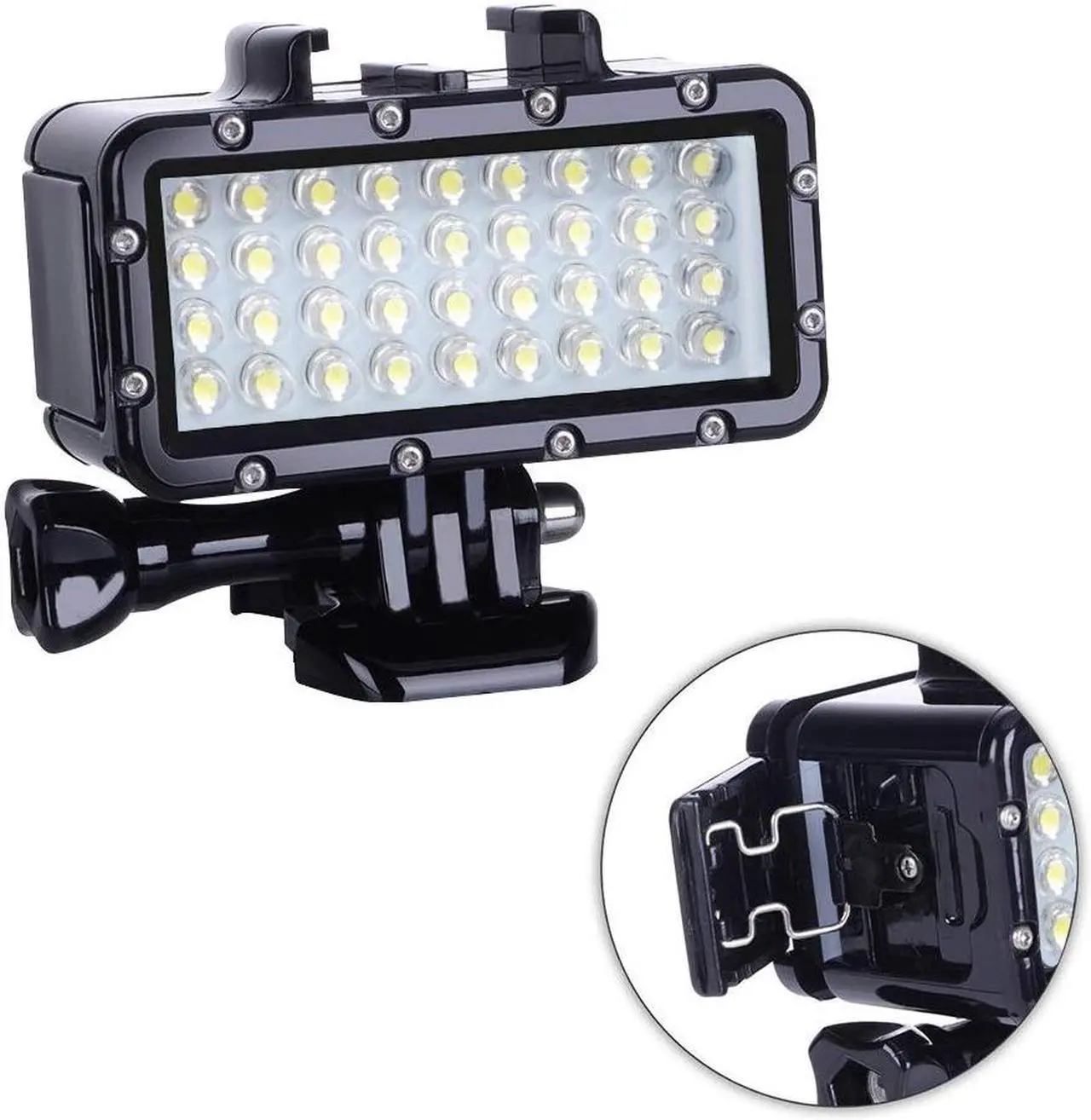 Alt view image 3 of 7 - Diving Light High Power Dimmable Waterproof LED Video Light Fill Night Light Diving Underwater Light Waterproof 147ft / 45m for Gopro Hero 8 Hero 7 Hero 6 5 5S 4 4S 3+ 2 SJCAM YI Action Cameras