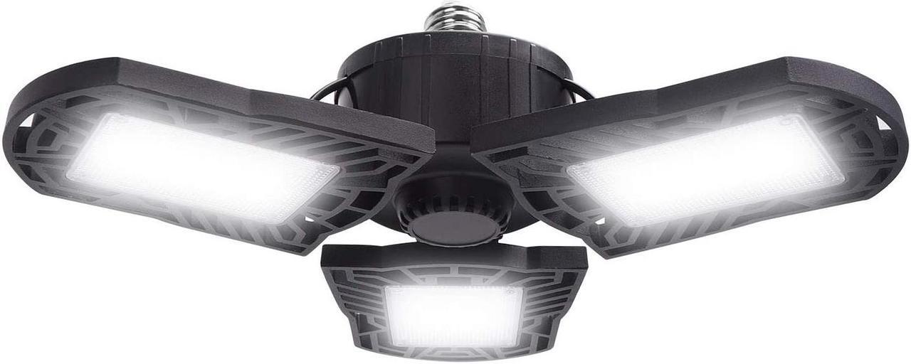 Main image of LED Garage Lights 100W 10000 Lumens Adjustable Trilights Garage Ceiling Light LED Garage Light CRI 80 6000k Nature LED Shop Lights for Garage Barn Workshop Warehouse