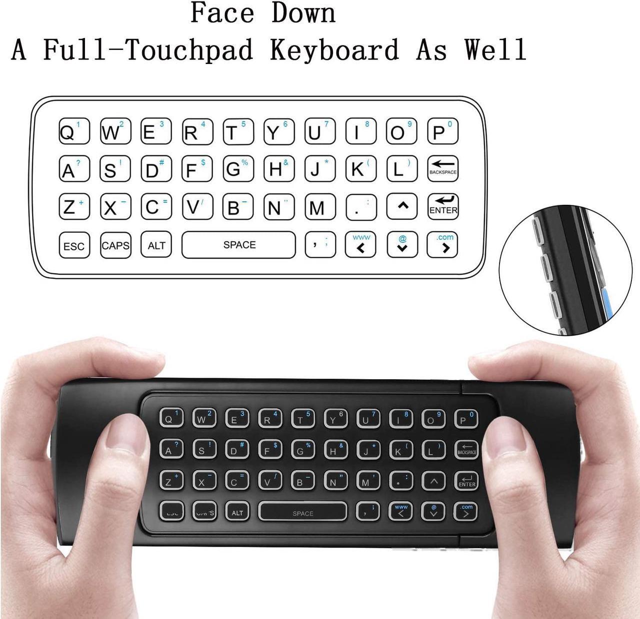Alt view image 4 of 7 - Updated Bluetooth Air Mouse for Android tv Box, Mini Wireless Keyboard Air TV Remote Mouse Control with Backlit CR3 for Android TV Box, Mini PC, Smart TV, HTPC, All-in-One PC/TV