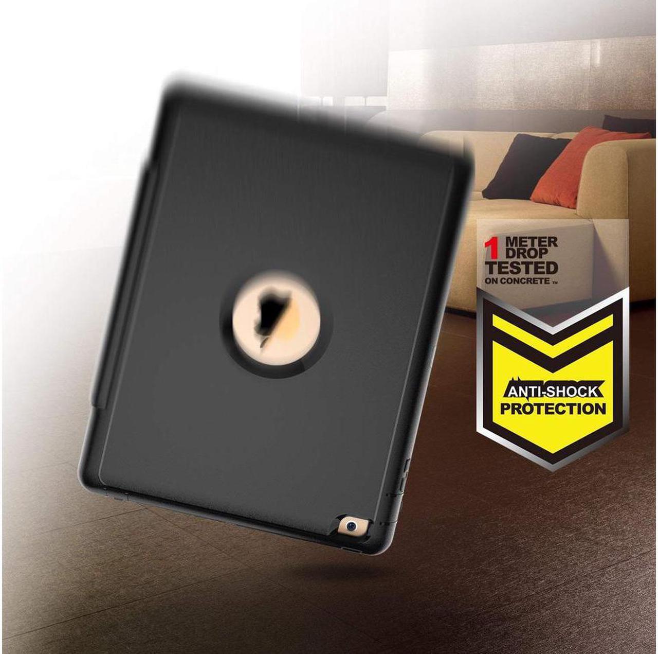 Alt view image 2 of 7 - iPad 2 3 4 Case Three Layer Drop Protection Rugged Protective Heavy Duty iPad 4 Case Smart Cover with Auto Wake Sleep Function Magnetic Stand Cover for Apple iPad 2 iPad 3 iPad 4