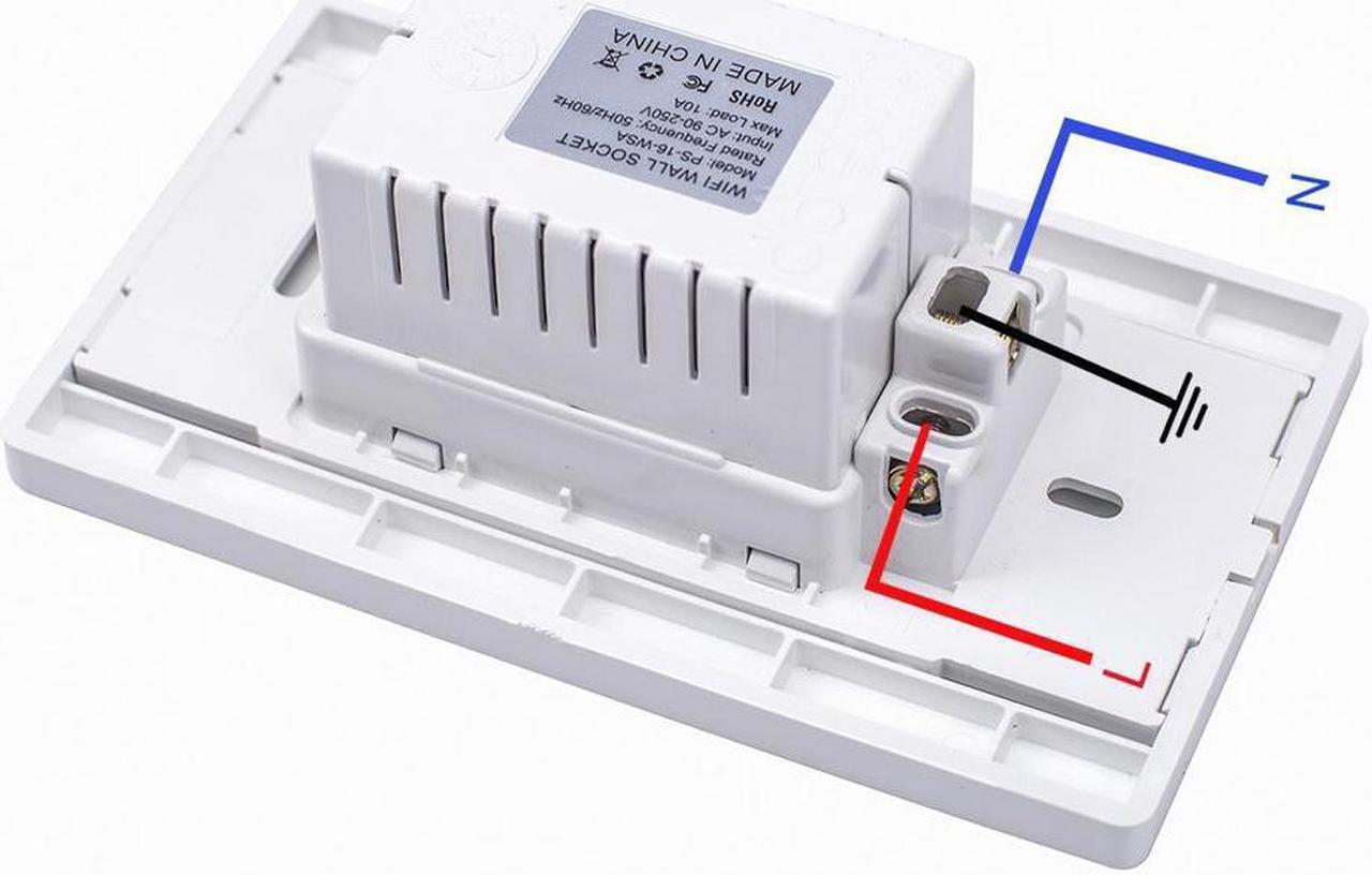 Alt view image 3 of 7 - Smart Wall Outlet Plug Duplex Receptacle Switch Wireless Wi-Fi In-Wall Socket with Timing Function Work with Amazon Alexa Echo Google Home Remote Control Lighting Appliance (Android 4.1 iOS 8.0 Above)