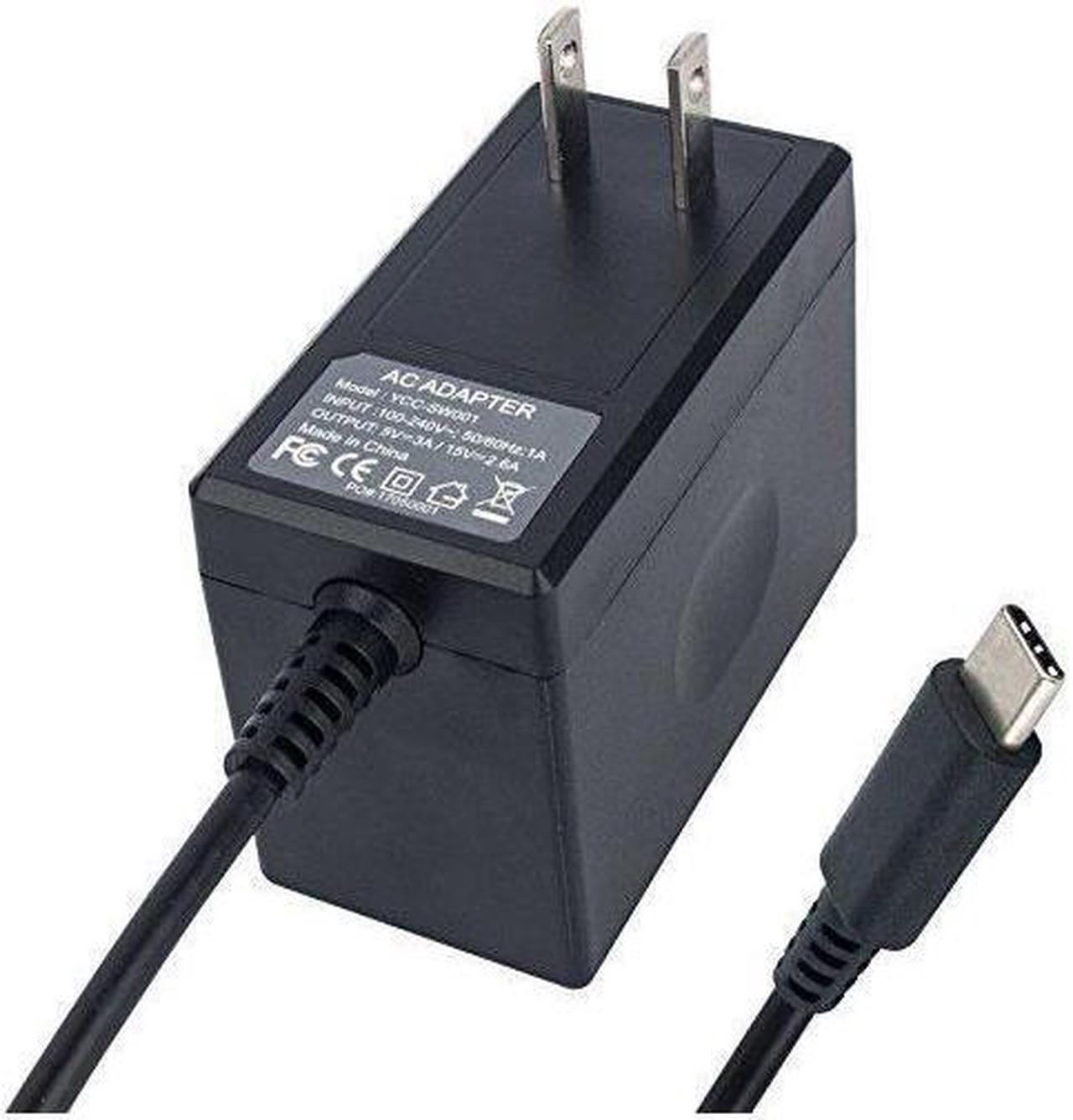 Alt view image 3 of 6 - AC Adapter Charger for Nintendo Switch, Switch Charger AC Adapter Power Supply 15V 2.6A Fast Charging Kit for Switch Dock and Pro Controller (Support TV Mode),Black