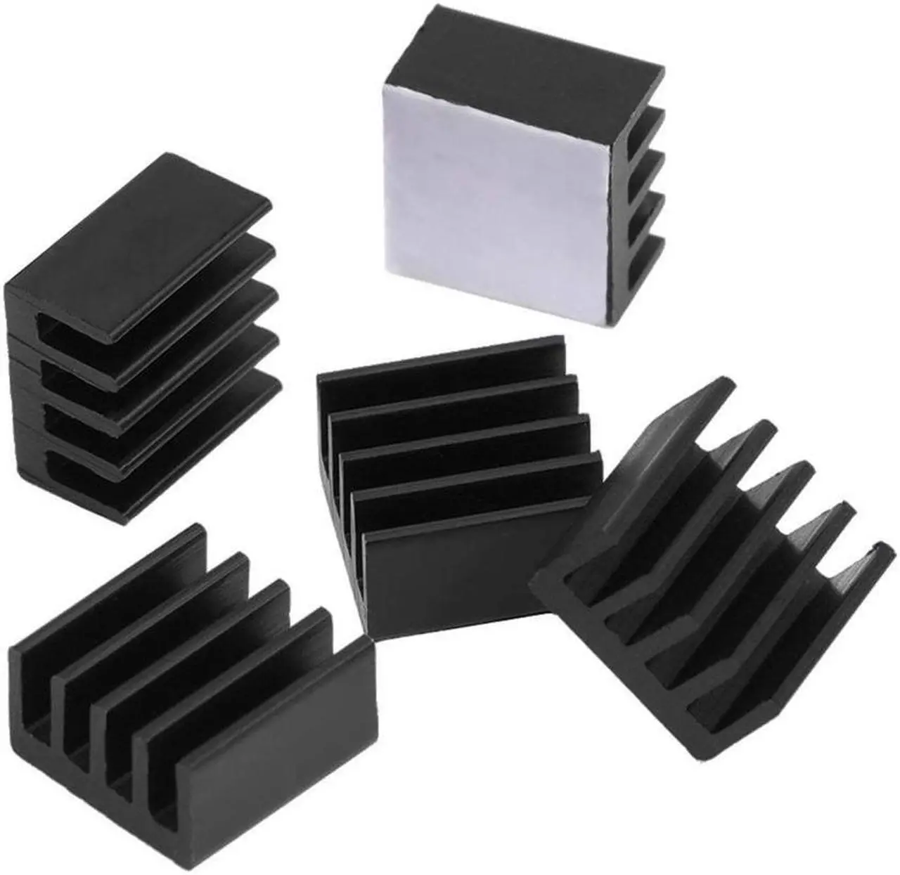 Alt view image 4 of 7 - 15 pcs Raspberry Pi Heatsink Kit Aluminum + Copper + 3M 8810 thermal conductive adhesive tape for cooling cooler Raspberry Pi 3 B+, Pi 3 B, Pi 2, Pi Model B+