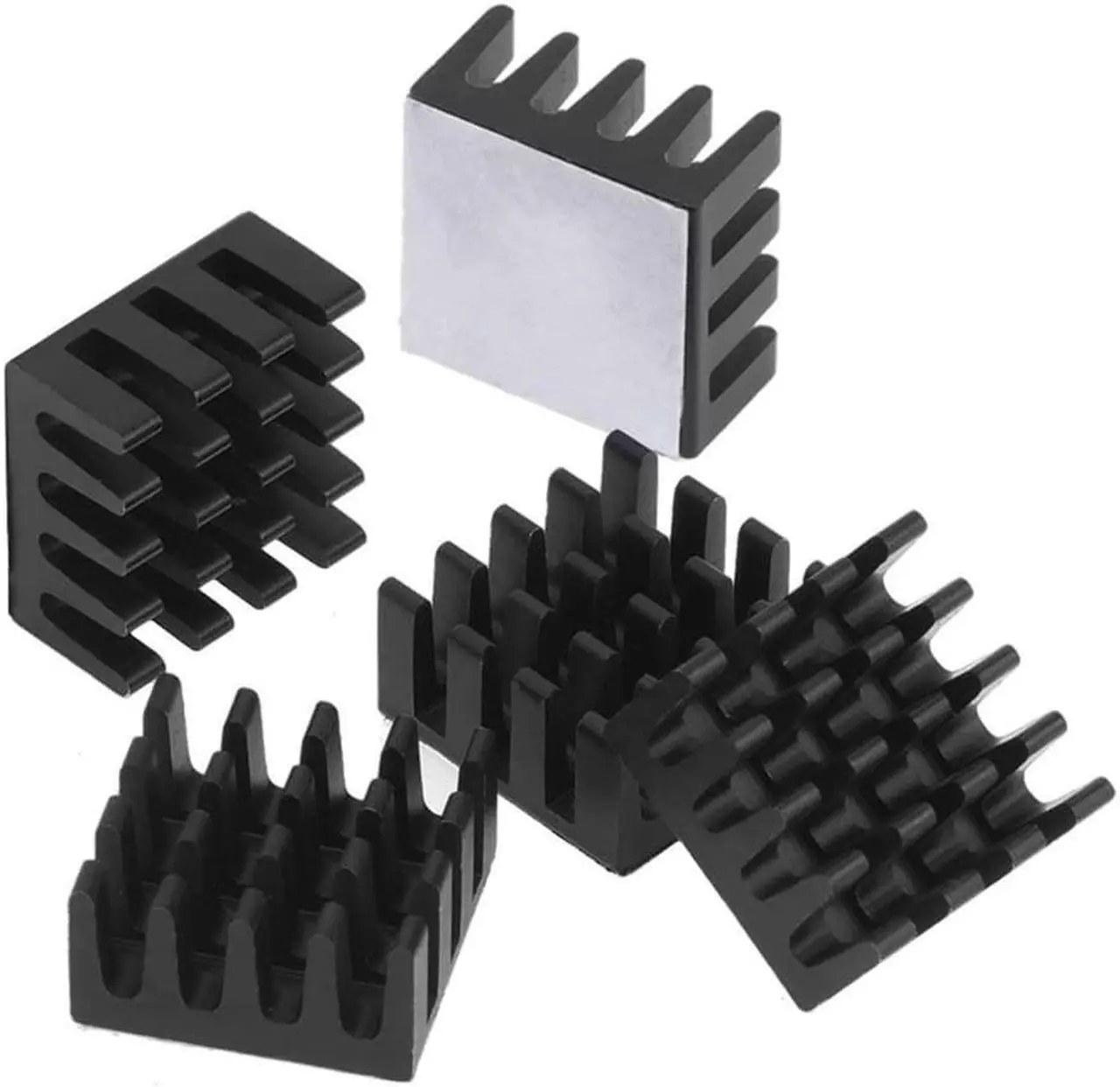 Alt view image 5 of 7 - 15 pcs Raspberry Pi Heatsink Kit Aluminum + Copper + 3M 8810 thermal conductive adhesive tape for cooling cooler Raspberry Pi 3 B+, Pi 3 B, Pi 2, Pi Model B+