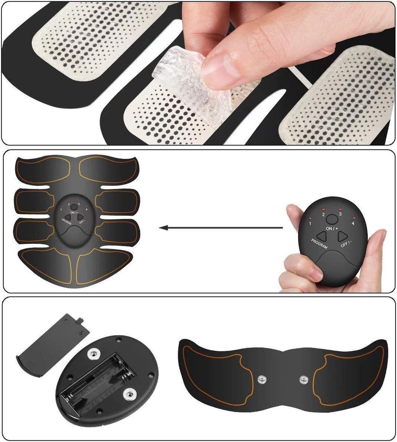 Alt view image 5 of 7 - ABS Stimulator Ultimate Muscle Toner EMS Abdominal Toning Belt for Men and Women Office Home Gym Fitness Equipment
