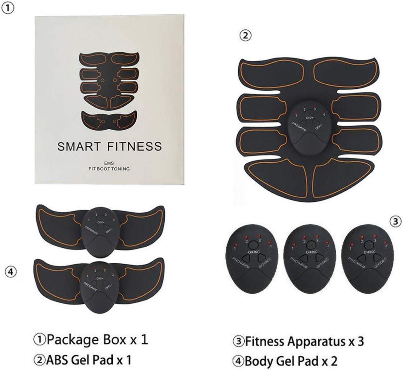 Alt view image 7 of 7 - ABS Stimulator Ultimate Muscle Toner EMS Abdominal Toning Belt for Men and Women Office Home Gym Fitness Equipment