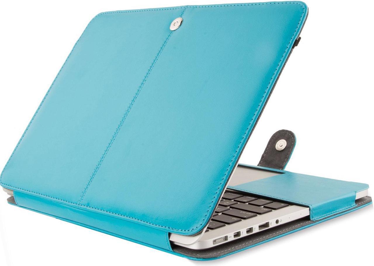 Main image of WERLEO PU Leather Case For MacBook Pro 13 Inch with Retina Display No CD-ROM Model A1502 / A1425 - Version 2015/2014/2013/end 2012 - Book Cover Folio Sleeve Brown