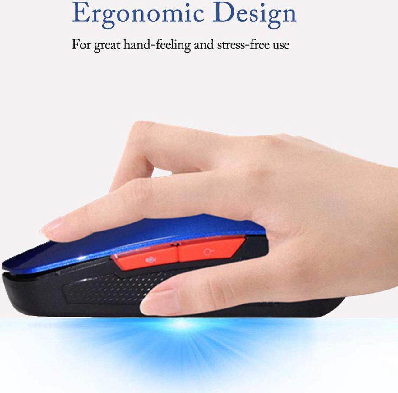 Alt view image 5 of 7 - Wireless Voice Mouse Smart AI Wireless Voice Mouse Support Voice Typing Searching Translation One-Click Translate Muti-Languages 2.4G Hz Voice Mouse for Windows Laptop PC Computer