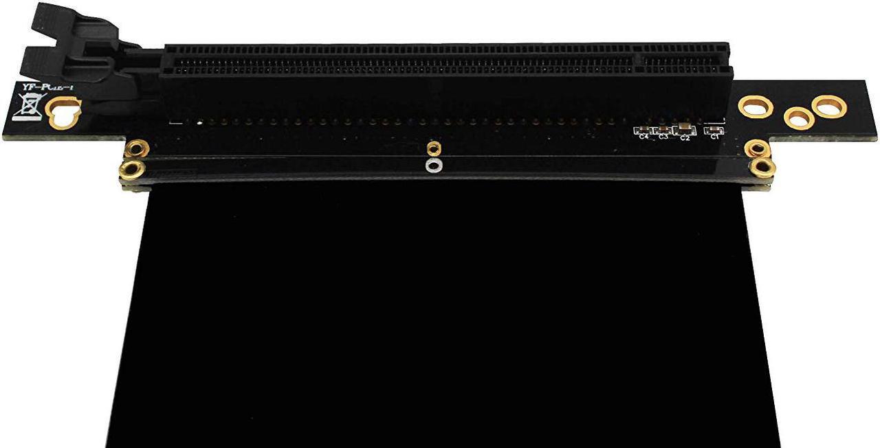 Alt view image 3 of 6 - WERLEO FD R6 case New PCI Express PCIe 3.0 16x Flexible Cable Card Extension Port Adapter High Speed Riser Card,Vertical GPU Riser Cable -  20cm 90 Degree