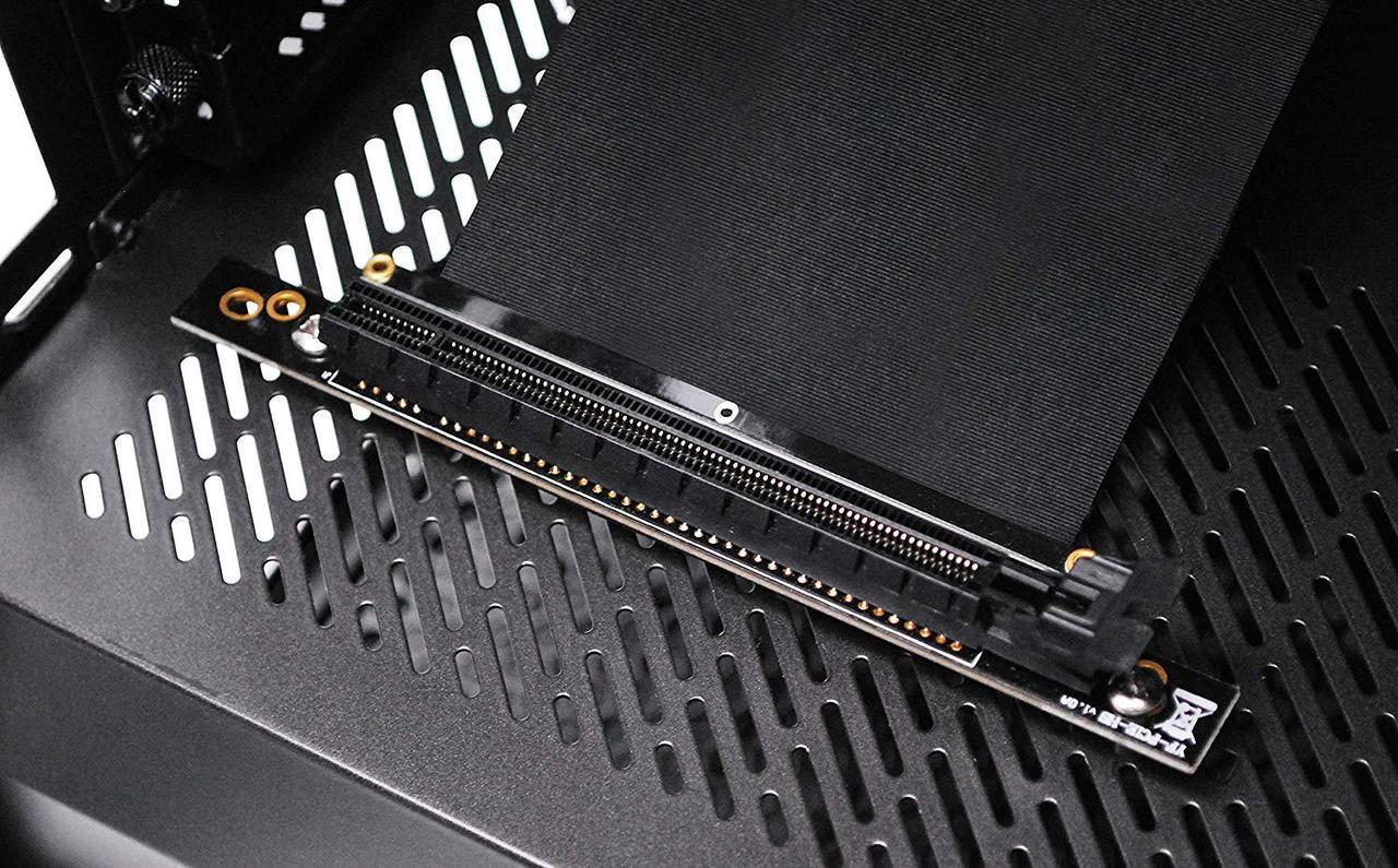 Alt view image 4 of 6 - WERLEO FD R6 case New PCI Express PCIe 3.0 16x Flexible Cable Card Extension Port Adapter High Speed Riser Card,Vertical GPU Riser Cable -  20cm 90 Degree