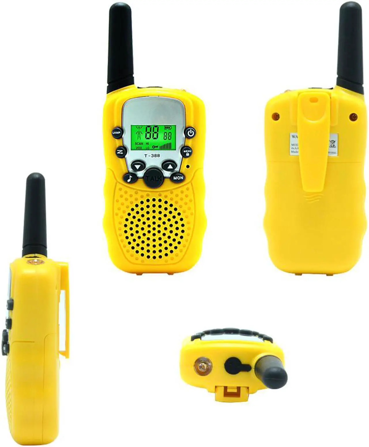 Alt view image 2 of 7 - Kids Walkie Talkie Two Ways Radio Toy Walkie Talkie for Kids 3 Miles Range 22 Channels Built in Flash Light FRS GMRS Handheld Mini Walkie Talkie for Outdoor Adventures Camping Hiking - 2 Packs