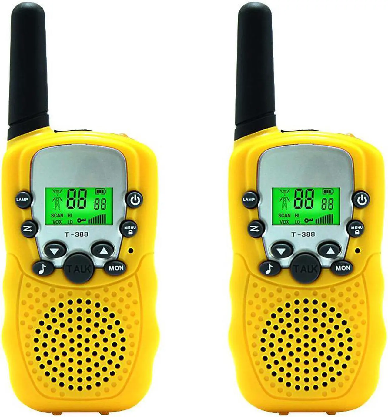 Main image of Kids Walkie Talkie Two Ways Radio Toy Walkie Talkie for Kids 3 Miles Range 22 Channels Built in Flash Light FRS GMRS Handheld Mini Walkie Talkie for Outdoor Adventures Camping Hiking - 2 Packs