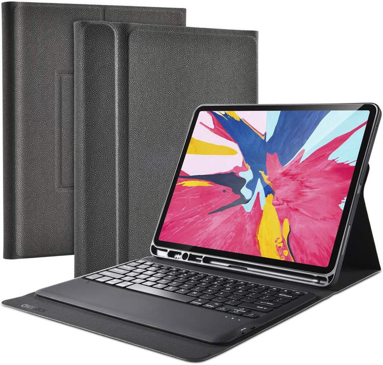 Main image of iPad Pro 12.9 inch 2018 Keyboard Case - Support Apple Pencil Charging - Magnetic Wireless Bluetooth Keyboard Flip PU Case Full Protective Folio Stand Cover Auto Sleep Wake