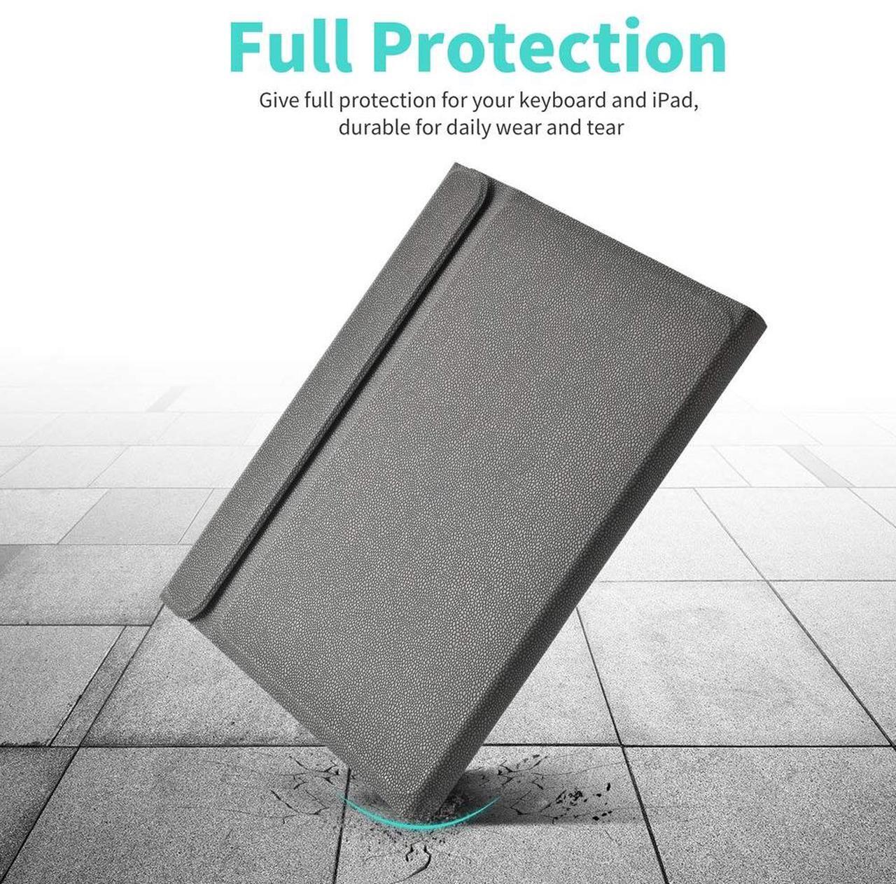 Alt view image 5 of 7 - iPad Pro 12.9 inch 2018 Keyboard Case - Support Apple Pencil Charging - Magnetic Wireless Bluetooth Keyboard Flip PU Case Full Protective Folio Stand Cover Auto Sleep Wake