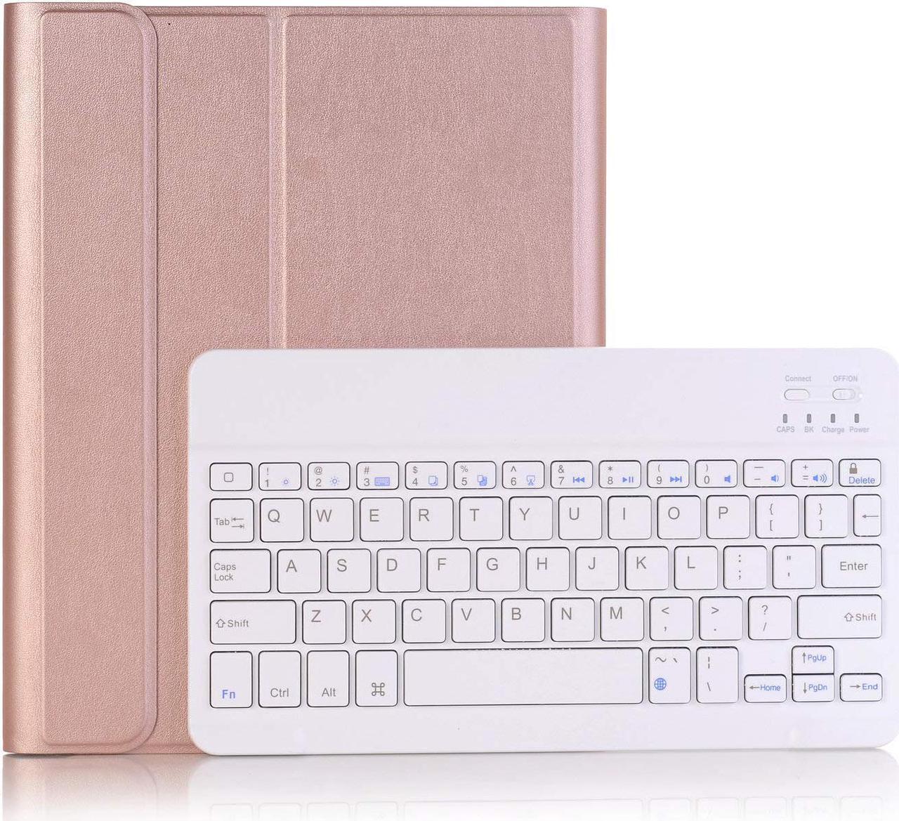 Alt view image 7 of 7 - Werleo iPad Pro 10.5 Keyboard Case with Pencil Holder for iPad Pro 10.5 inch A1701 / A1709 Smart Stand PU Leather Case with Detachable Wireless Bluetooth Keyboard Auto Sleep Sleep Protective Cover