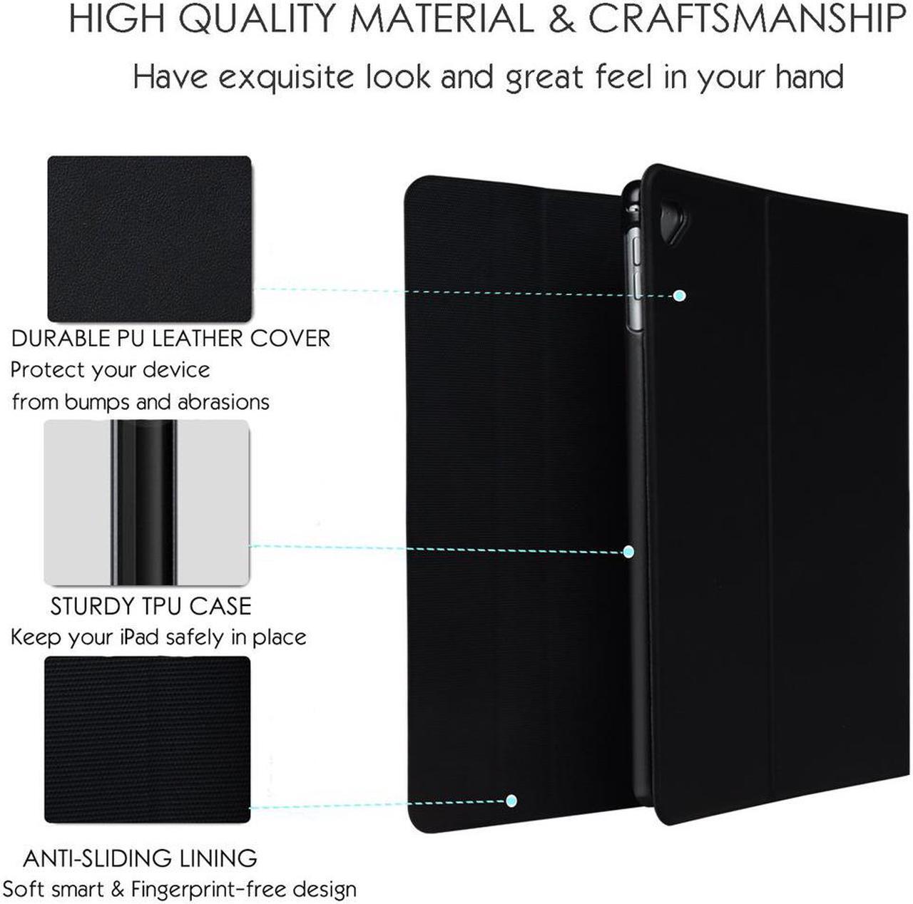 Alt view image 6 of 7 - Werleo Keyboard Case for Apple iPad 2 3 4 Folding Leather Folio Cover with Removable Bluetooth Keyboard for iPad 2 iPad 3 iPad 4 Tablet Black